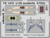 Eduard FE1470 U-2S seatbelts STEEL (HOBBYB) 1/48