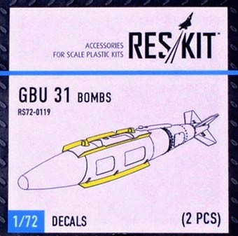 Reskit RS72-0119 GBU 31 Bombs (2 pcs.) 1/72