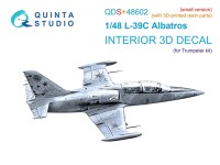 Quinta studio QDS+48602 L-39C (Trumpeter) (малая версия) (с 3D-печатными деталями) 1/48