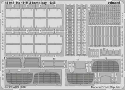Eduard 48948 He 111H-3 bomb bay 1/48