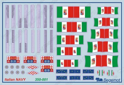 Begemot Decals 350-001 ВМФ Италии 1/350