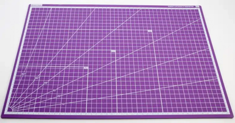 Rupert Kopp 100124 Коврик для резки Животные фиолетовый А3, 3 слоя