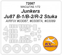 KV Models 72087 Junkers Ju87 B-1/B-2/R-2 Stuka (AIRFIX #03087, #03087A, #03089) AIRFIX 1/72