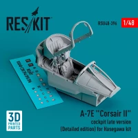 Reskit U48396 A-7E Corsair II cockpit late version detailed 1/48