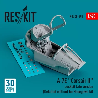 Reskit U48396 A-7E Corsair II cockpit late version detailed 1/48