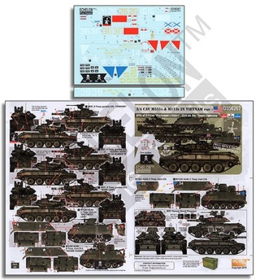 Echelon FD D356267 3/4 CAV M551s &amp; M113s IN VIETNAM Part 2 1/35