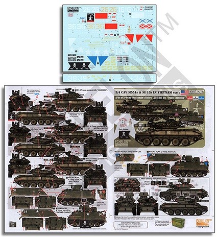 Echelon FD D356267 3/4 CAV M551s & M113s IN VIETNAM Part 2 1/35