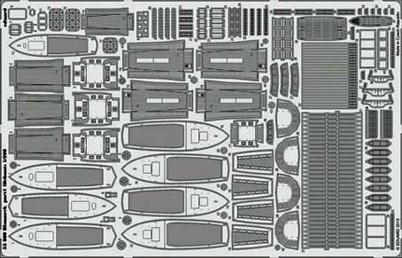 Eduard 53080 Bismarck part 1 - lifeboats 1/200