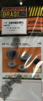 Eduard 648776 BRASSIN F/A-18F wheels (MENG) 1/48
