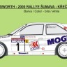 Reji Model 18015 Ford Escort RS Cosworth Rallye ?umava 2000 1/18