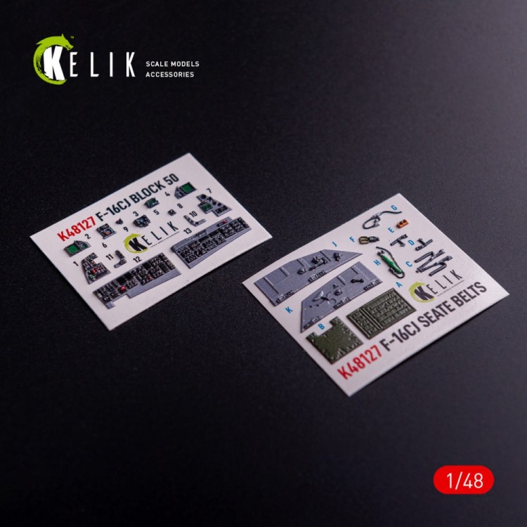 Reskit K48127 F-16CJ - interior 3D (TAM) 1/48