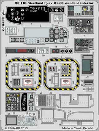 Eduard 33118 Lynx Mk.88 interior 1/32