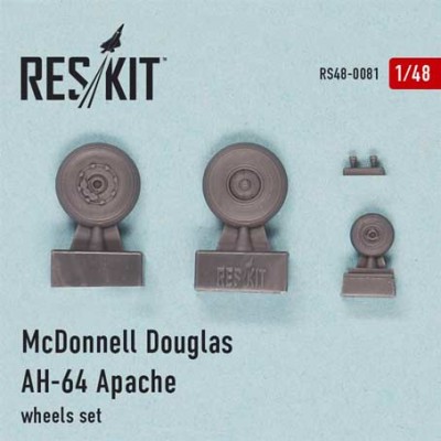 Reskit RS48-0081 Douglas AH-64 Apache wheels set (ACAD,HAS) 1/48