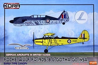 Kora Model KPK72099 Fw 190S-8 &amp; Gotha Go 145A (2-in-1) 1/72