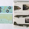 Foxbot Decals FBOT72019 Pin-Up Nose Art Douglas C-47 and Stencils, Part 3 1/72