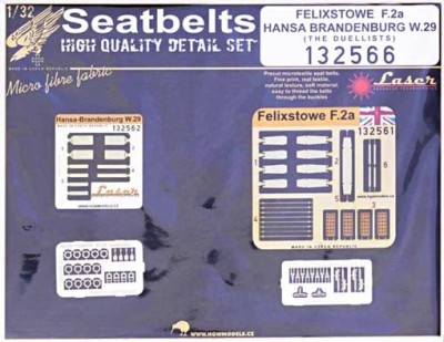 HGW 132566 Seatbelts Felixstowe F.2a + Hansa Brand. W.29 1/32