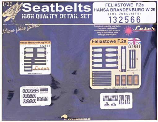 HGW 132566 Seatbelts Felixstowe F.2a + Hansa Brand. W.29 1/32