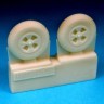 Barracuda Studios BCR72222 British 4-Slot 32' Wheels Block Tread 1/72