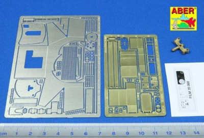 Aber 35069 Panzerjager I tank destroyer skirts early (designed to be used with Italeri and Zvezda kits) 1/35