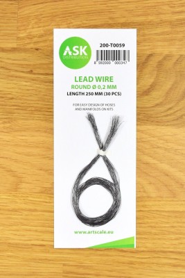 Art Scale 200-T0059 Lead Wire - Round 0,2 mm x 250 mm (30 pcs) No Scale
