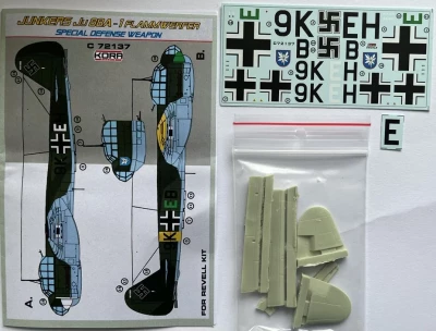 Kora Model C72137 Junkers Ju 88A-1 Flammwerfer Conv.set (REV) 1/72