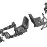 Art Scale 200-A72012 Messerschmitt Me-410A-1/U-2 cockpit interior detailing set as illustrated, (3D-Printed) 1/72
