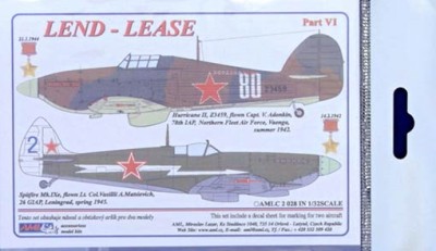 AML AMLC32028 Декали Hurricane&amp;Spitfire, Lend-Lease Pt.VI 1/32