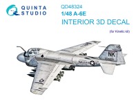 Quinta Studio QD48324 A-6E (Kinetic) 3D Декаль интерьера кабины 1/48