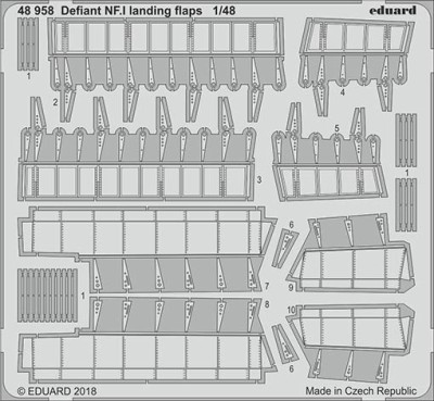 Eduard 48958 Defiant NF.I landing flaps 1/48