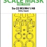 Art Scale 200-M48239 Sukhoi Su-22M3/M4 wheels and canopy frame paint mask (outside only) 1/48
