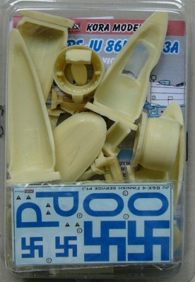Kora Model C7261 Ju 86K-4/B3A Finnish - Conv.set (Part I.) 1/72