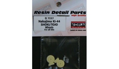 Kora Model D7237 Wheels for Ki-44 SHOKI/TOJO 1/72