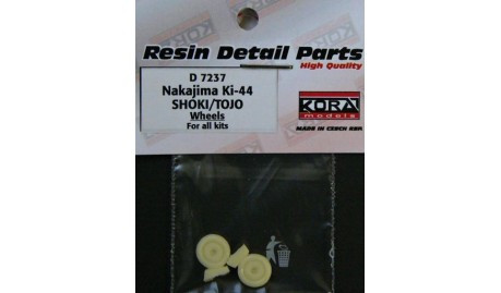 Kora Model D7237 Wheels for Ki-44 SHOKI/TOJO 1/72