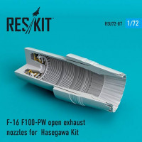 Reskit RSU72-0087 F-16 F100-PW open exh. nozzles (HAS) 1/72
