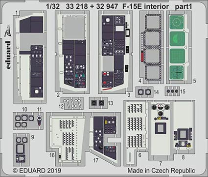 Eduard 33218 1/32 F-15E interior (TAM)