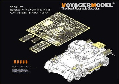 Voyager Model PE351187 WWII German Pz.Kpfw.I Ausf.A (TAKOM 2145) 1/35