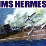 Aoshima 051009 British Aircraft Carrier HMS Hermes Indian Ocean Raid 1:700