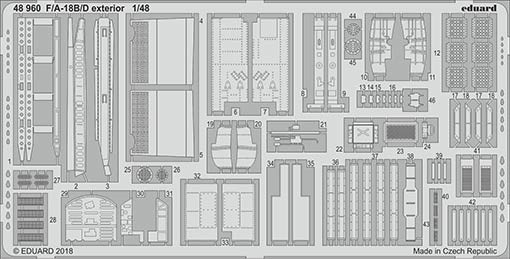 Eduard 48960 F/A-18B/D exterior 1/48