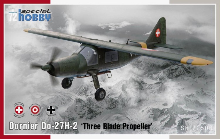 Special Hobby S72506 Dornier Do-27H-2 '3-Blade Propeller'(3x camo) 1/72