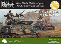 Plastic Soldier WW2V15014 - WW2 Allied M4A3 (late) Sherman Tank (15mm)