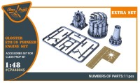 Clear Prop CPA48045 Gloster E28/39 Pioneer engine set 1/48