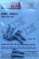 Advanced Modeling AMC 48063 ZAB-100-105 100kg Incendiary bomb (6 pcs.) 1/48