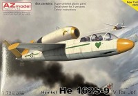 Az Model 78039 Heinkel He 162S-9 'V-Tail Jet' (3x camo) 1/72