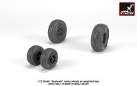 Armory ARAW72333 Sikorsky SH-60 Seahawk wheels with weighted tires/tyres, for RAN S-70B-2, SH-60B/F, HH-60H/J, MH-60J 1/72