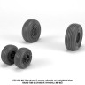 Armory ARAW72333 Sikorsky SH-60 Seahawk wheels with weighted tires/tyres, for RAN S-70B-2, SH-60B/F, HH-60H/J, MH-60J 1/72