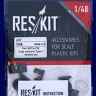 Reskit RS48-0151 Fw-190/Ta-152 Late wheels Type 1 (AIRF/DRAG) 1/48