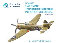Quinta studio QD48653 P-47D Thunderbolt Razorback (Miniart) 1/48