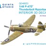 Quinta studio QD48653 P-47D Thunderbolt Razorback (Miniart) 1/48