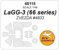 KV Models 48115 Советский истребитель ЛаГГ-3 (66 серии) (ZVEZDA #4833) RU 1/48