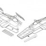 CMK 7264 A6M3 model 32 Zero – Landing Flaps + Ailerons 1/72